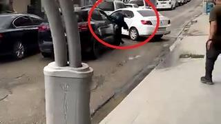 Cipiyle tartıştığı kişinin ayaklarını ezdi; o anlar kamerada