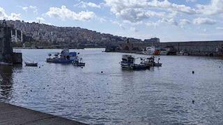 Zonguldak Limanı sarı renge boyandı