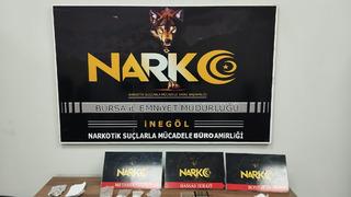 Bursa'da uyuşturucu ele geçirilen araçtaki 2 kişi tutuklandı