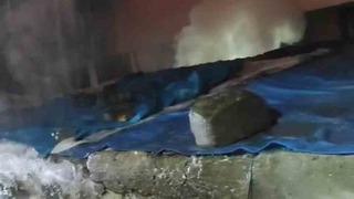 Metruk binada çıkan yangın söndürüldü