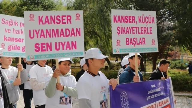 Kanserde erken teşhisin önemine yürüyüşle dikkat çekildi