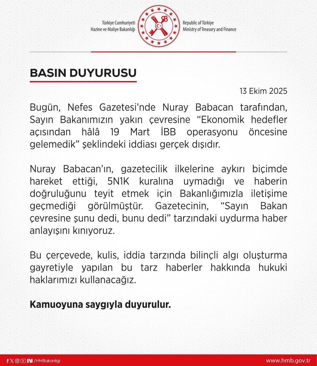 Bakanlık yalanladı: Şimşek yakın çevresine o sözleri söylemedi 2