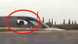 Çılgın Sürücü, Otobanda 165 Kilometre Boyunca Ters Gitti