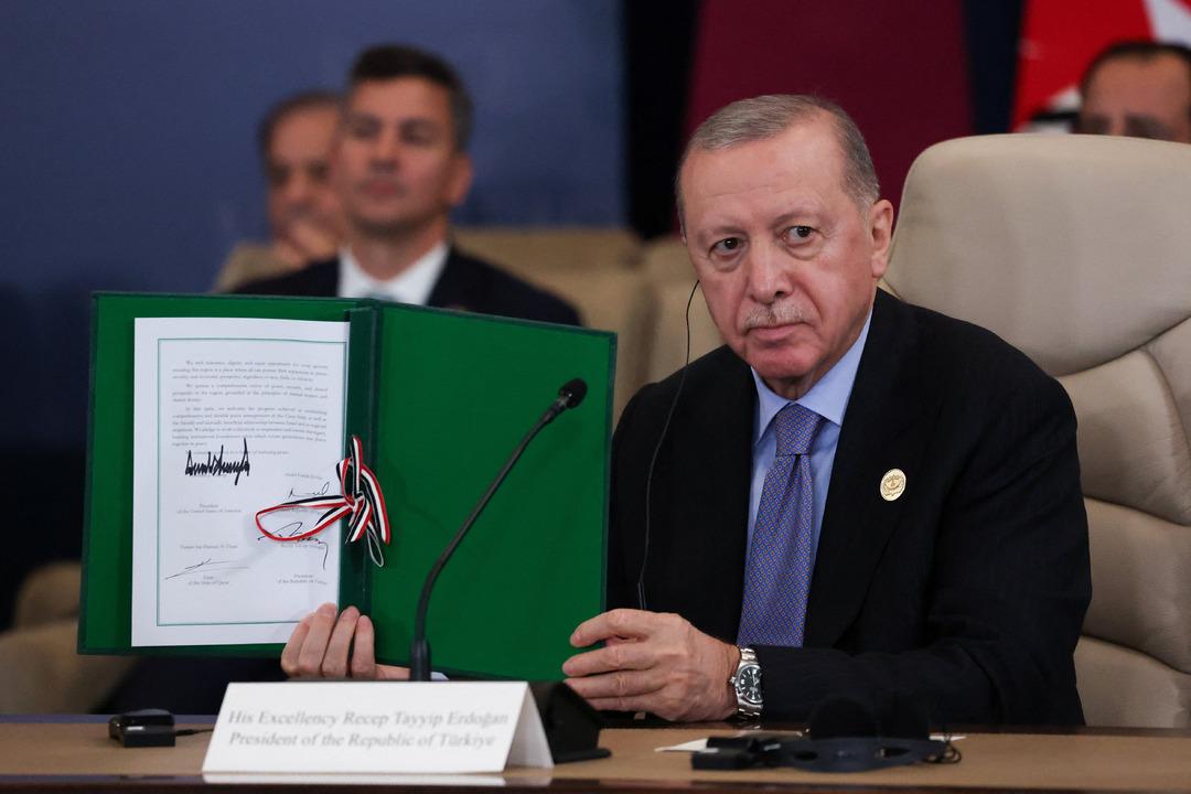 Mısır’daki Gazze de barış amaçlı Şarm El-Şeyh Zirvesi nde imzalar atıldı! Trump tan Cumhurbaşkanı Erdoğan a teşekkür 7