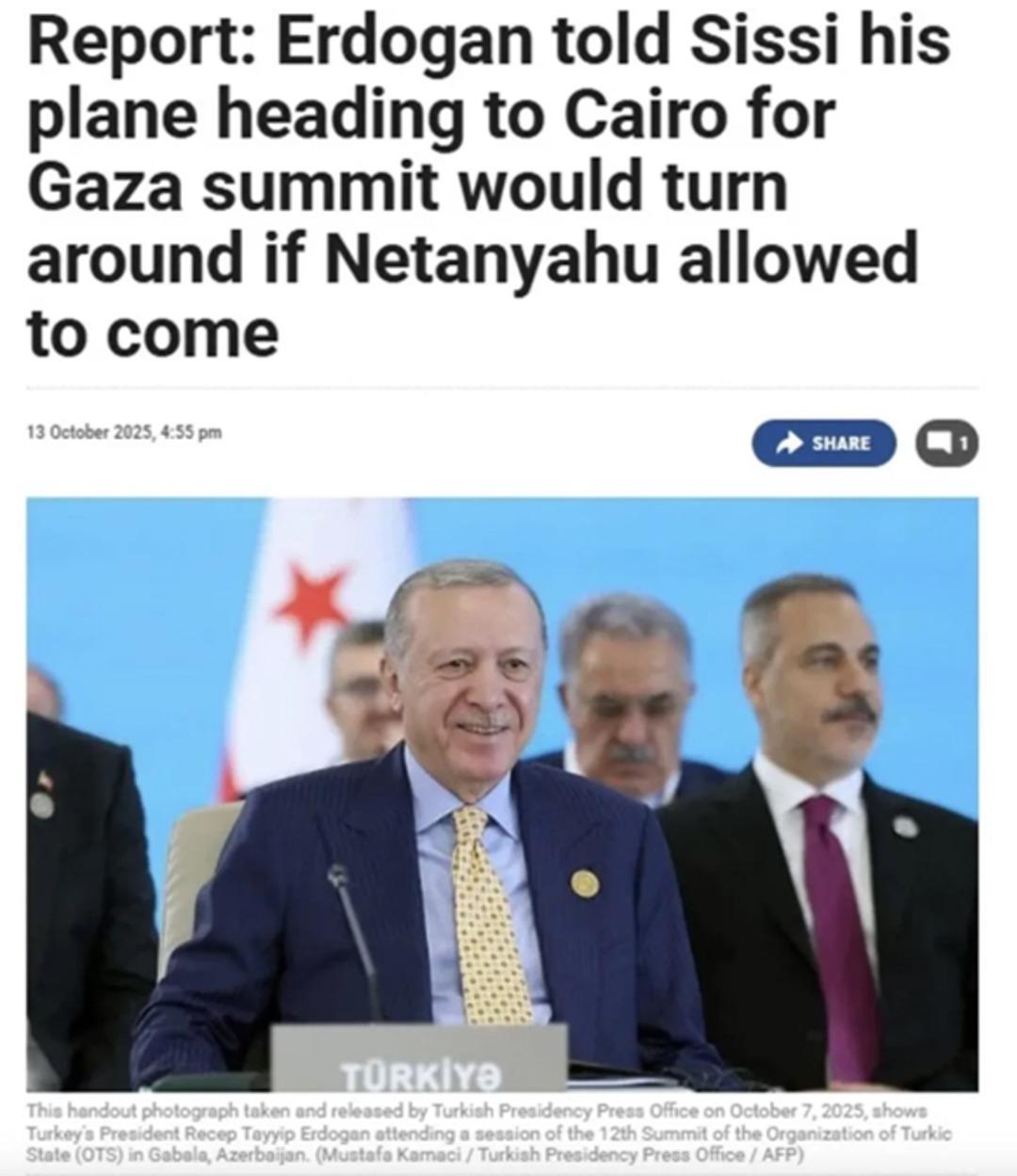Mısır daki Gazze zirvesi öncesi tarihi rest! Dünya basını bunu konuşuyor: "Erdoğan ın baskını, Netanyahu yu geri döndürdü" 5