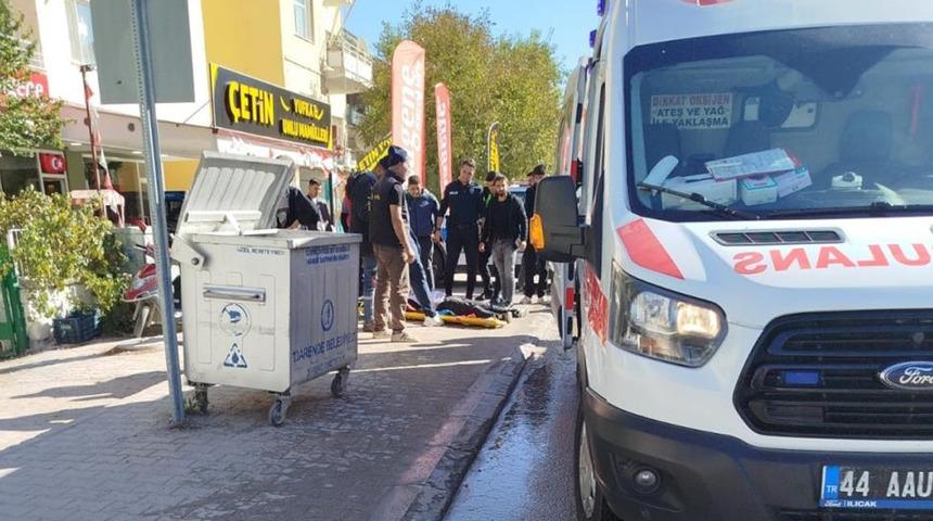 Darende otomobil ile motosiklet çarpıştı: 1 yaralı