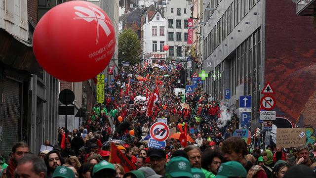 Protestolar büyüdü: Belçika'da hayat durma noktasına geldi! Ne havalimanı ne de okullar...