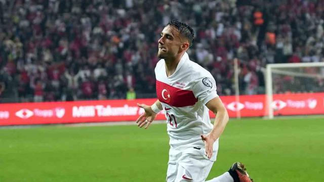 Yunus Akgün, milli formayla 3. gol sevincini yaşadı