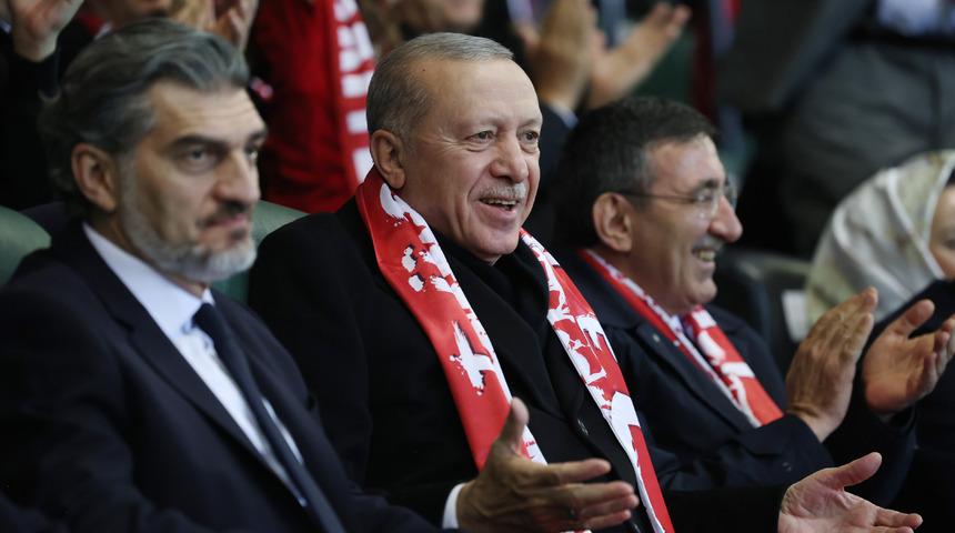 Gol sevinci gündem oldu...  Cumhurbaşkanı Erdoğan mutlu, Kavelaşvili üzgün