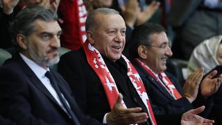 Gol sevinci gündem oldu...  Cumhurbaşkanı Erdoğan mutlu, Kavelaşvili üzgün