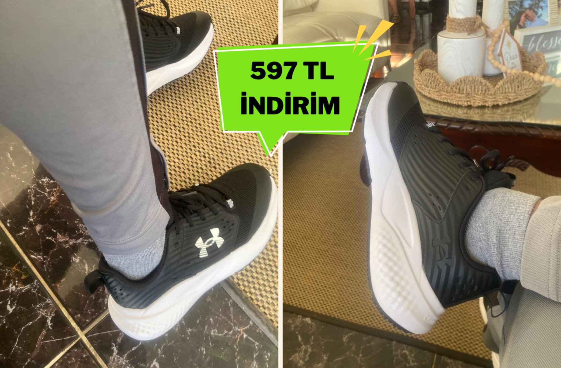 Fiyatı 1812 TL'ye düştü! Çok satan Under Armour ayakkabıda büyük fırsat