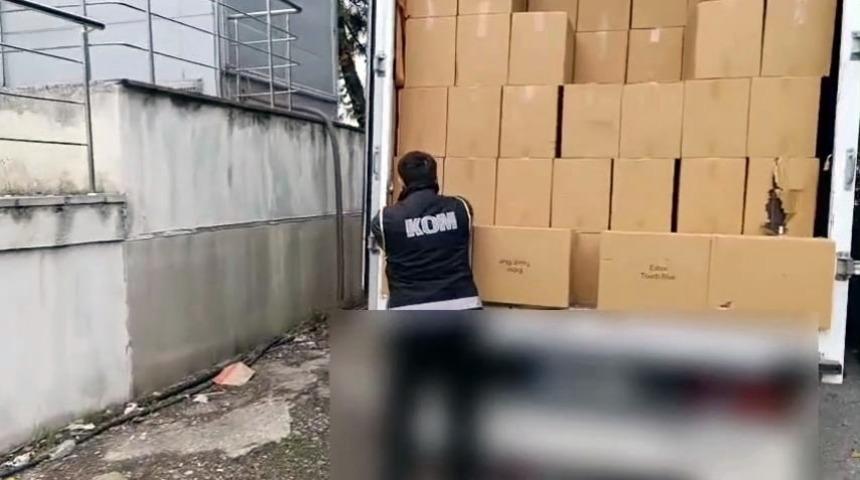 Sakarya'da 3 milyon 250 bin boş makaron ele geçirildi