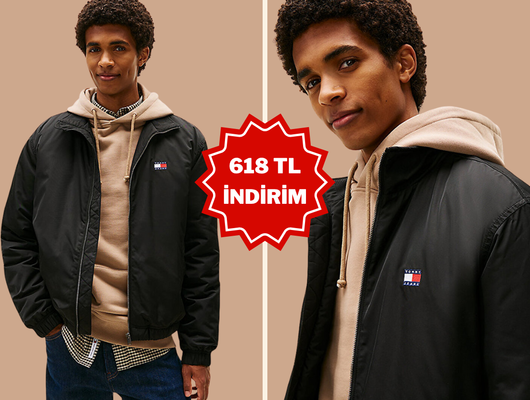 Mevsim geçişlerinin favorisi! Tommy Hilfiger mont indirimde
