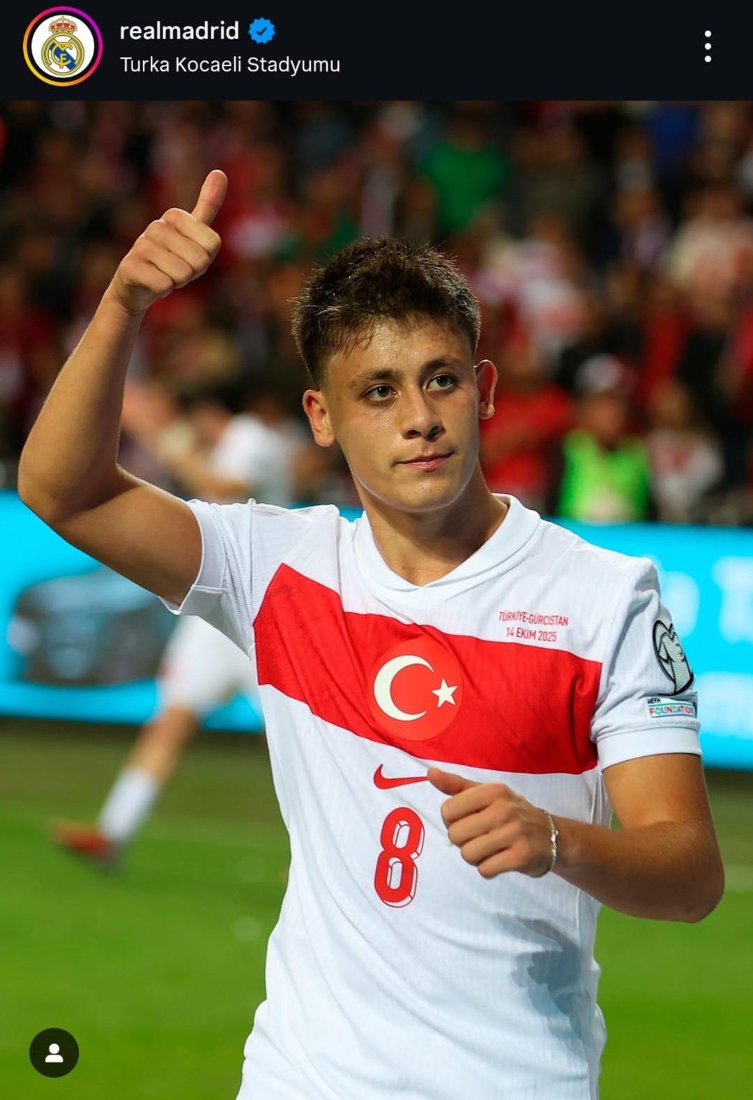 Real Madrid Arda’nın konumunu Turka Kocaeli Stadyumu olarak paylaştı 1