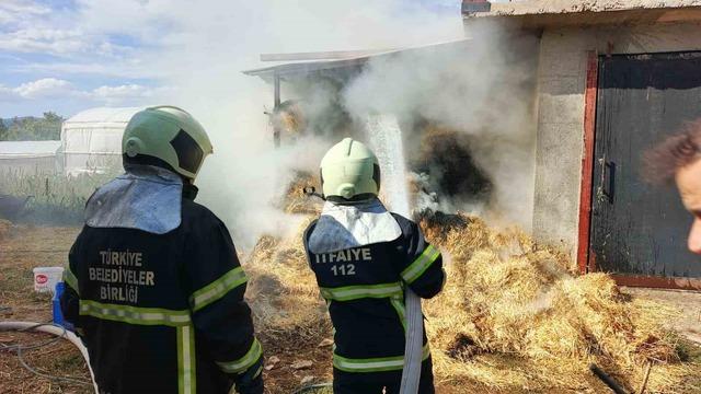 Bucak’ta ot balyaları yandı