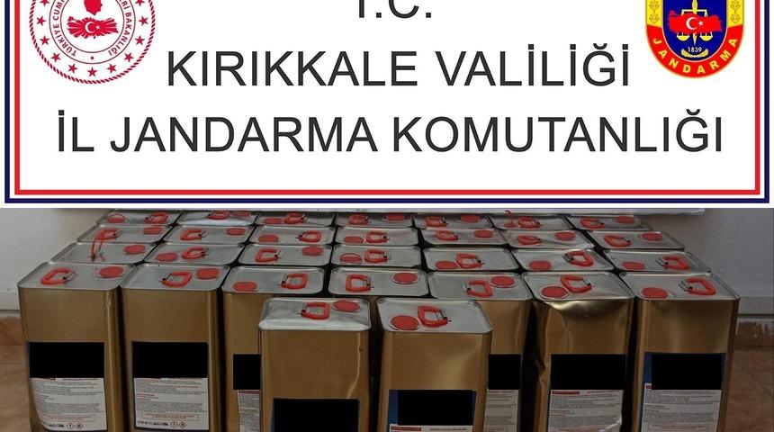 Kırıkkale’de kargo şubesinde 170 litre kaçak alkol ele geçirildi