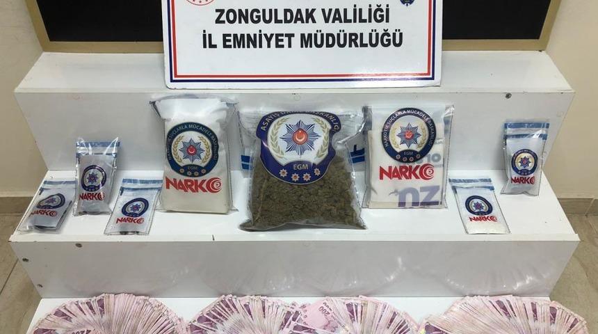 Zonguldak’ta uyuşturucu operasyonunda 2 şüpheli tutuklandı