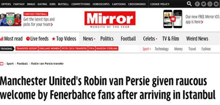 Avrupa Van Persie'yi konuşuyor! G2