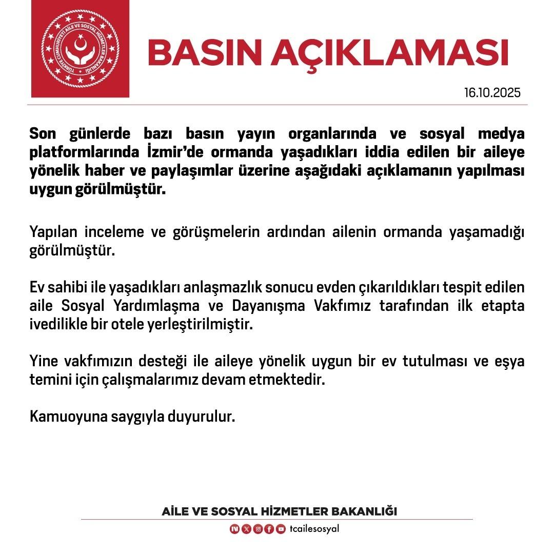 Ormanda yaşayan aile gündem olmuştu! Bakanlık açıklama yaptı 3