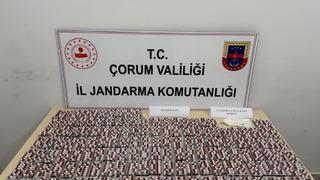 Çorum'da 3 bin adet uyuşturucu hap ele geçirildi