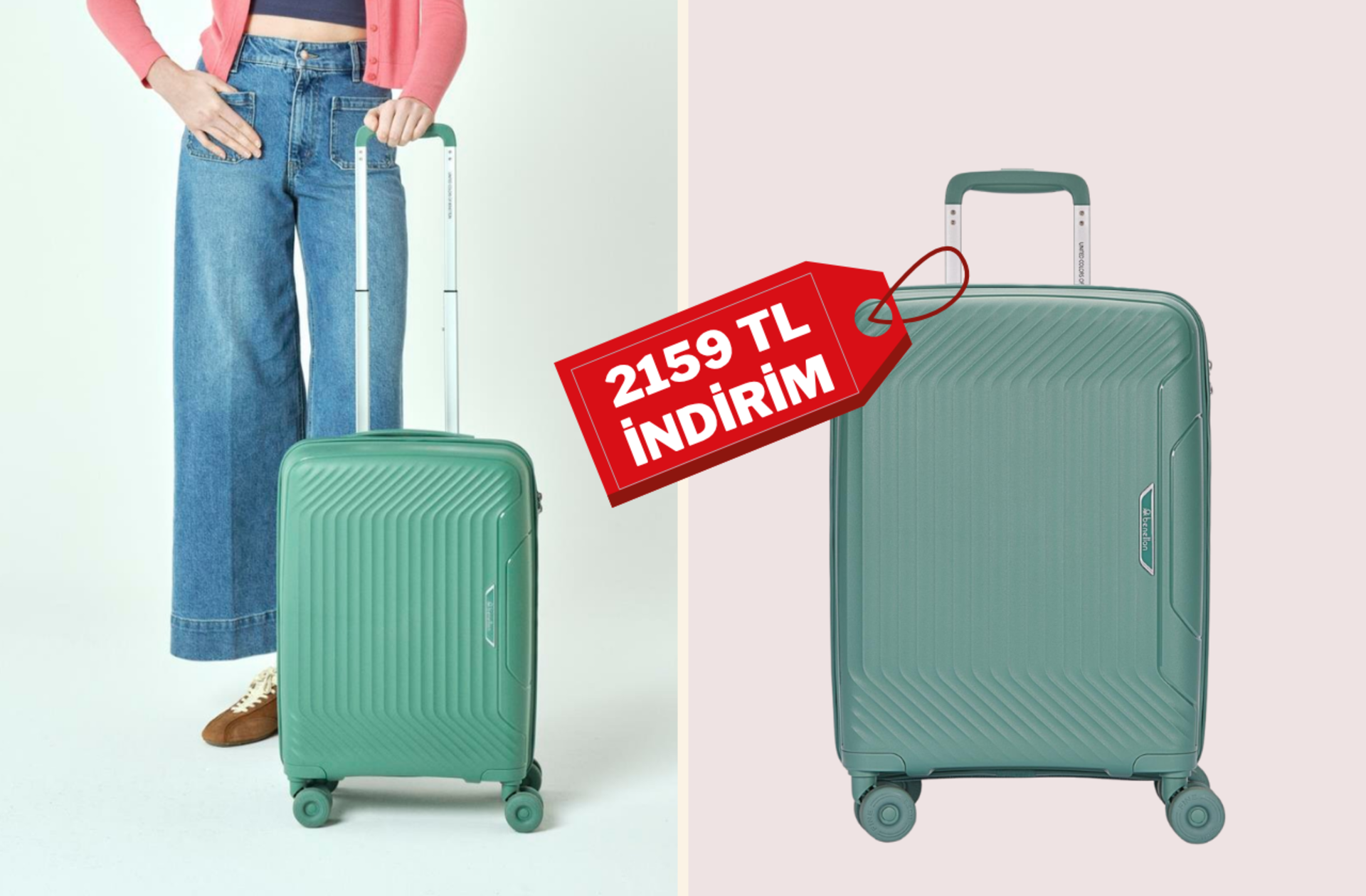 Sezonluk değil ömürlük! Bugüne özel Benetton valizde fırsat var