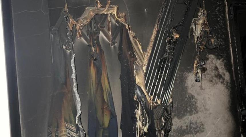 Klimadan çıkan yangında bir kişi hayatını kaybetti