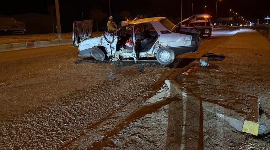 Karapınar'da tır ile otomobil çarpıştı: 2 yaralı