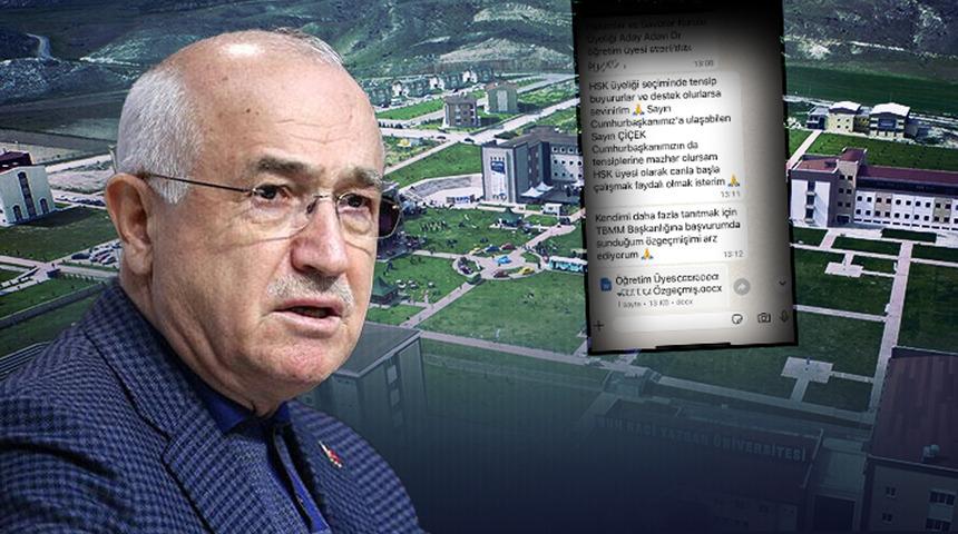 Torpil talebi ifşa oldu! Yanlış Cemil Çiçek'e attığı mesajlar ortaya çıkan akademisyen hakkında harekete geçildi