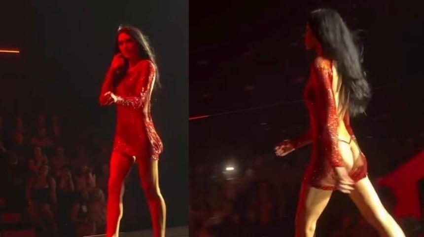 Amelia Gray Victoria's Secret'a damga vurdu! Arkasını dönünce olay oldu