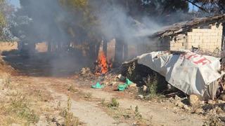 Bucak'ta odunlukta çıkan yangın korkuttu