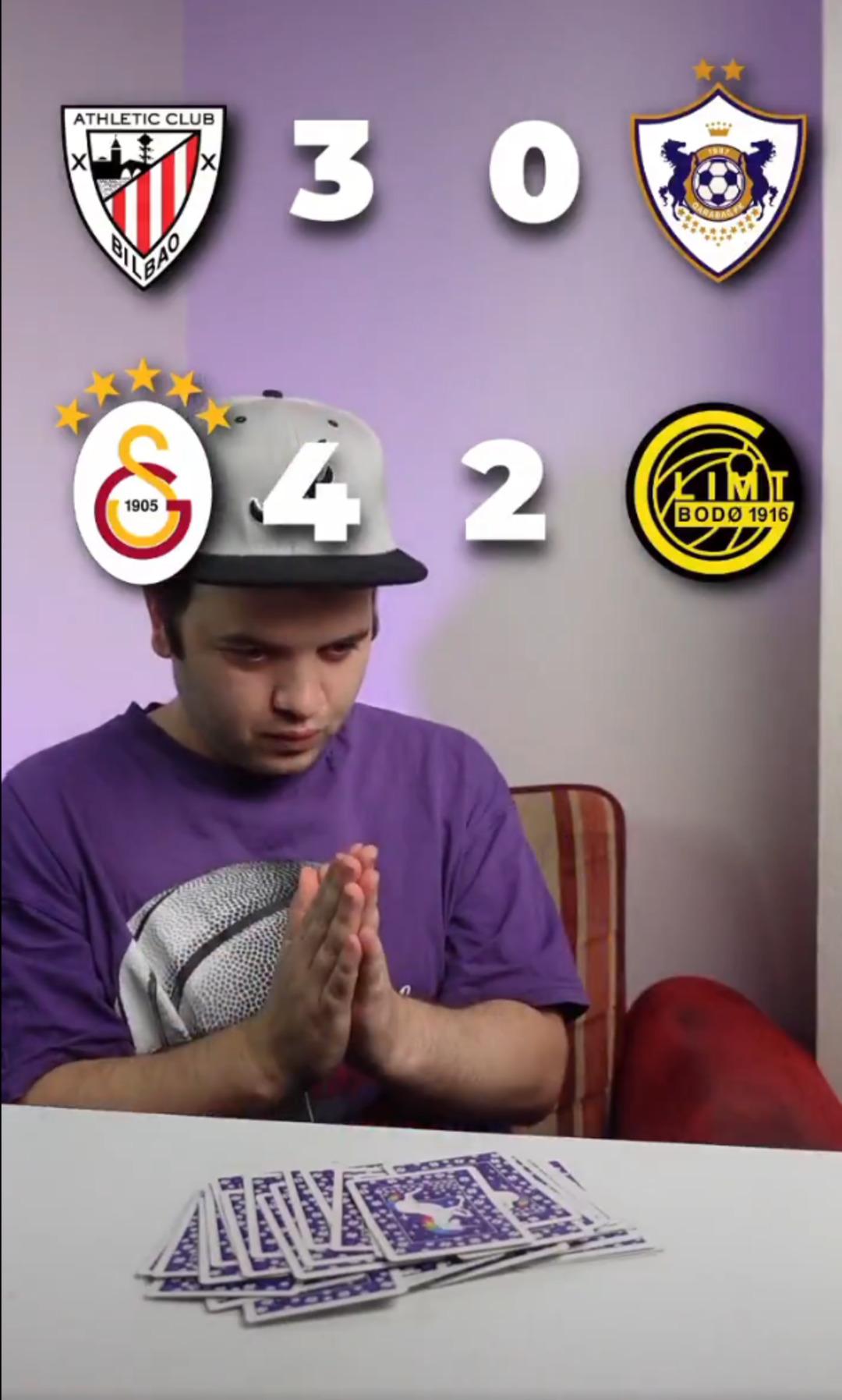 G.Saray ın ilk 2 Şampiyonlar Ligi maçını doğru tahmin eden ünlü fenomen bu seferde 3.maç için skor verdi! Tam 6 gol dedi... 3