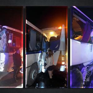 Sinop-Samsun karayolunda feci kaza! Servis otobüsü yolcu otobüsüne çarptı: Çok sayıda yaralı var!