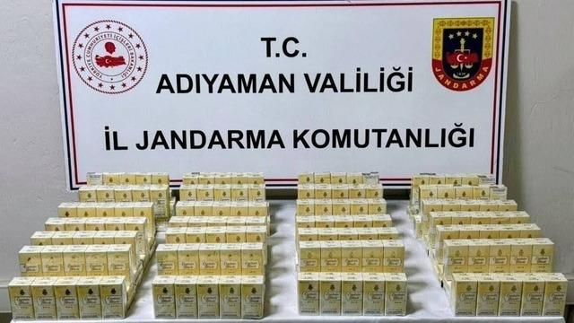 Adıyaman’da 530 paket kaçak sigara ele geçirildi