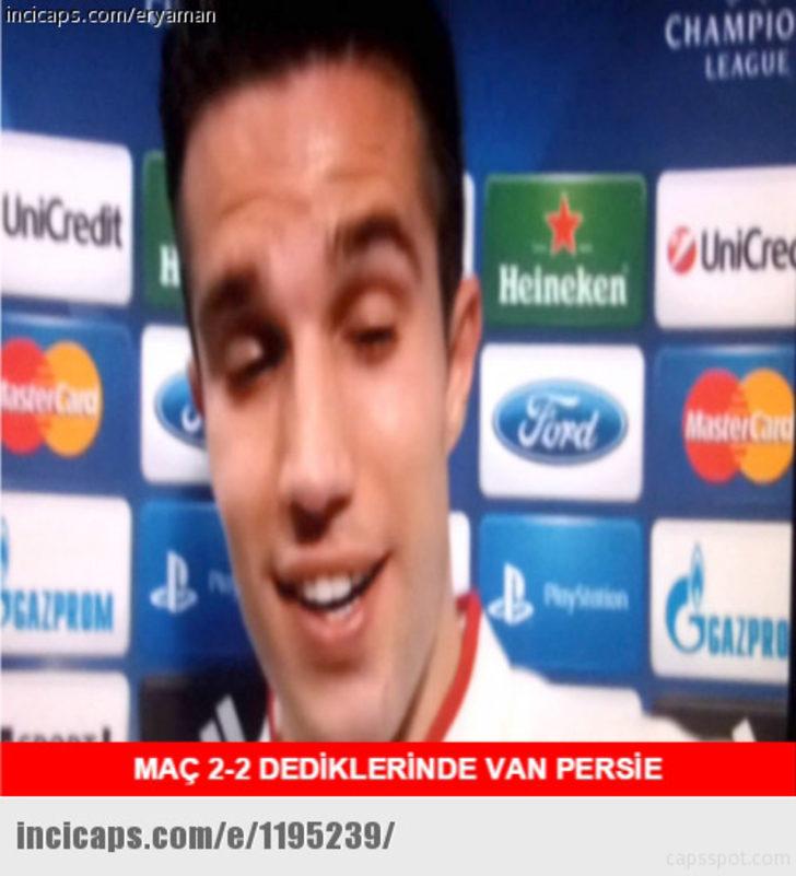 Van Persie yedek kaldı capsler patladı G4