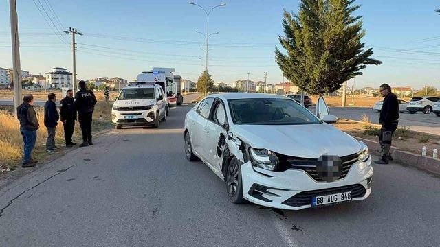 Aksaray’da otomobil ile tır çarpıştı: 1 yaralı 1