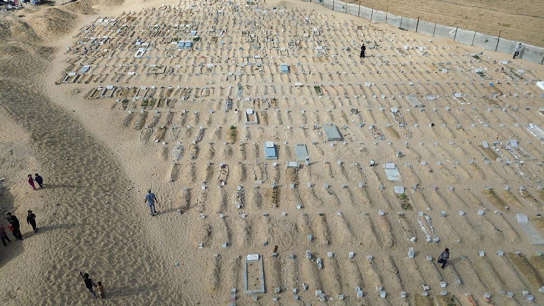 Gazze'de y&uuml;rek burkan g&ouml;r&uuml;nt&uuml;! Mezarlıklarda boş yer kalmadı