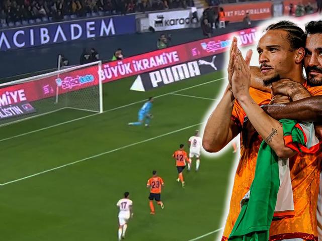 G.Saray'da İlkay Gündoğan'ın akıl dolu pasına Sane'den şık bitiriş...