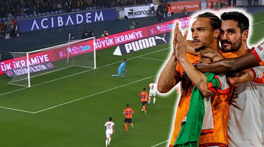 Galatasaray'da İlkay Gündoğan'dan şapka çıkarılacak pas! Leroy Sane çok şık bitirdi... Sosyal medya ayağa kalktı...