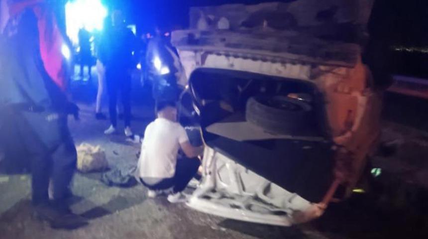 Adıyaman’da otomobil takla attı: 4 ağır yaralı