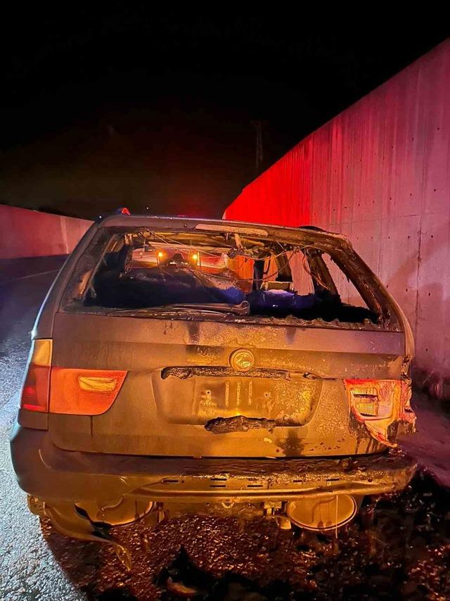 Sinop’ta yabancı plakalı araç küle döndü 2