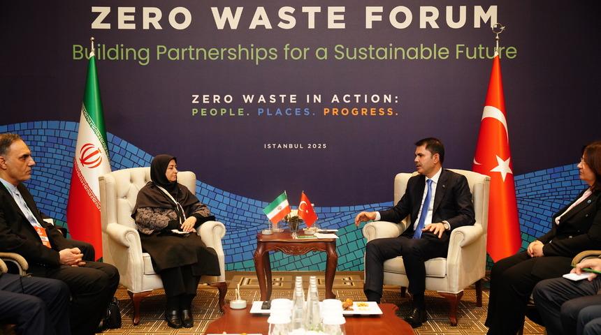Bakan Kurum, "Sıfır Atık Forumu" kapsamında ikili görüşmelerde bulundu