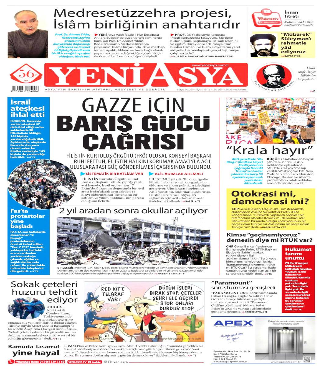 Yeni Asya Gazetesi