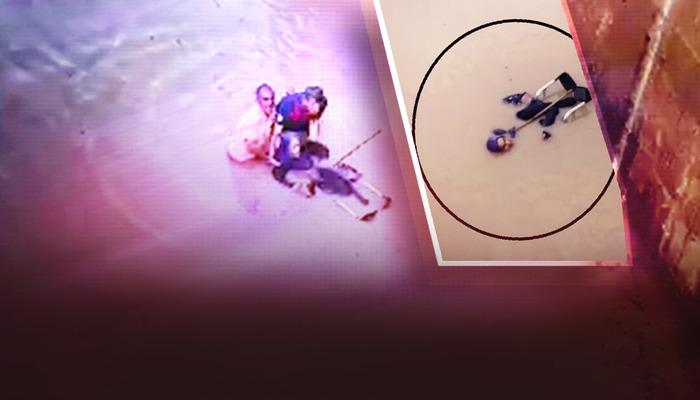 Alt geçitte boğulmak üzereydi! Yürekler ağza geldi