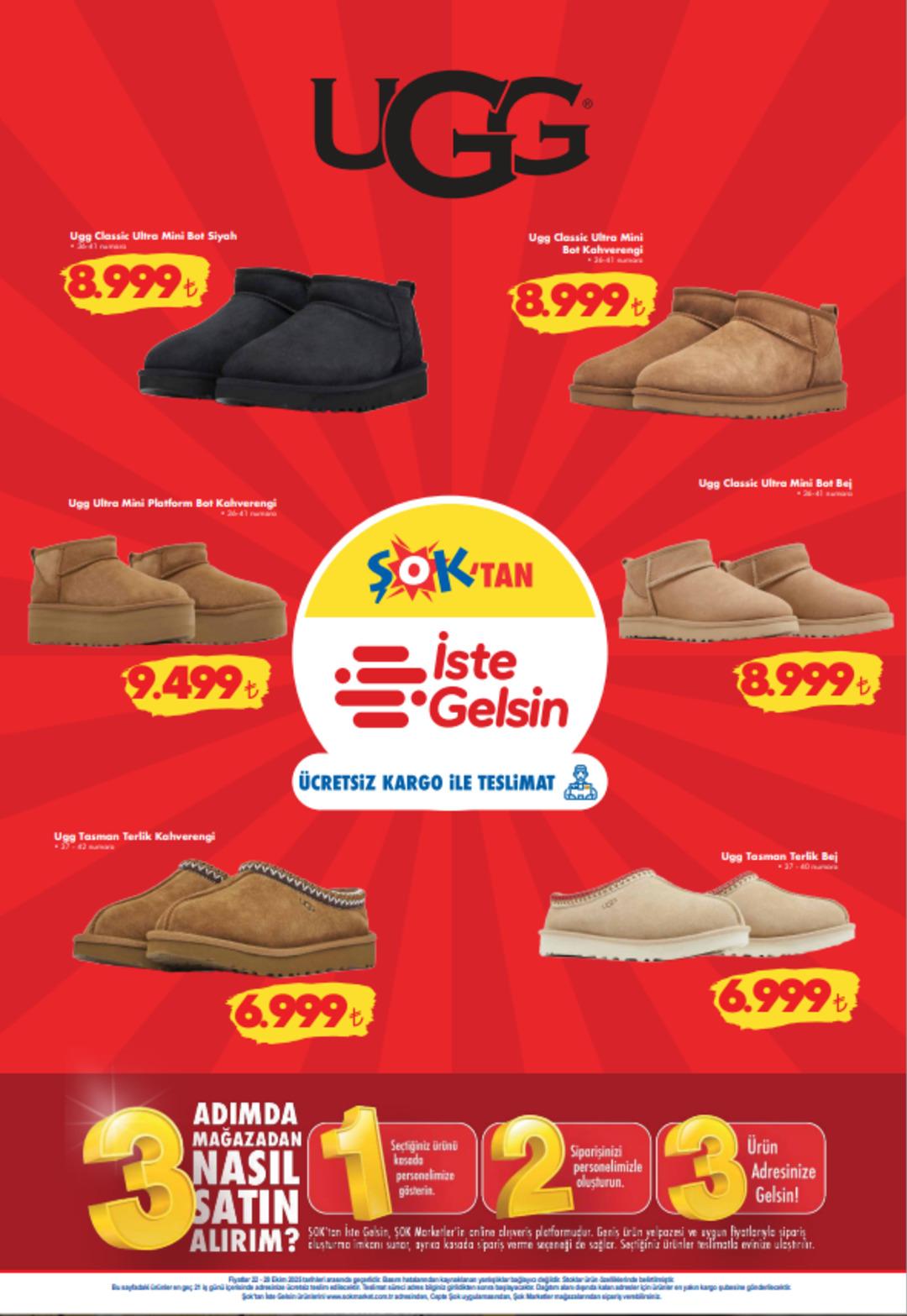 ŞOK a UGG botlar geliyor! 22 Ekim 2025 ŞOK Aktüel Ürünler Kataloğu 8