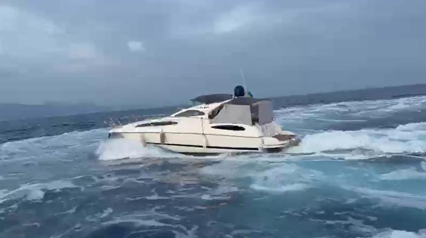 Yer: Muğla! Lüks motoryat ile kaçarken yakalandılar