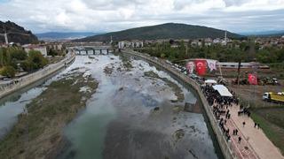 Çorum'da Kızılırmak Nehri'ne yapılacak şişme kauçuk savak projesinin temeli atıldı