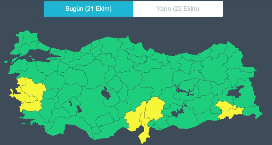  Karambol  için geri sayım başladı! Meteoroloji den 9 il için sarı kodlu uyarı! Yağmur, fırtına, kar... 2