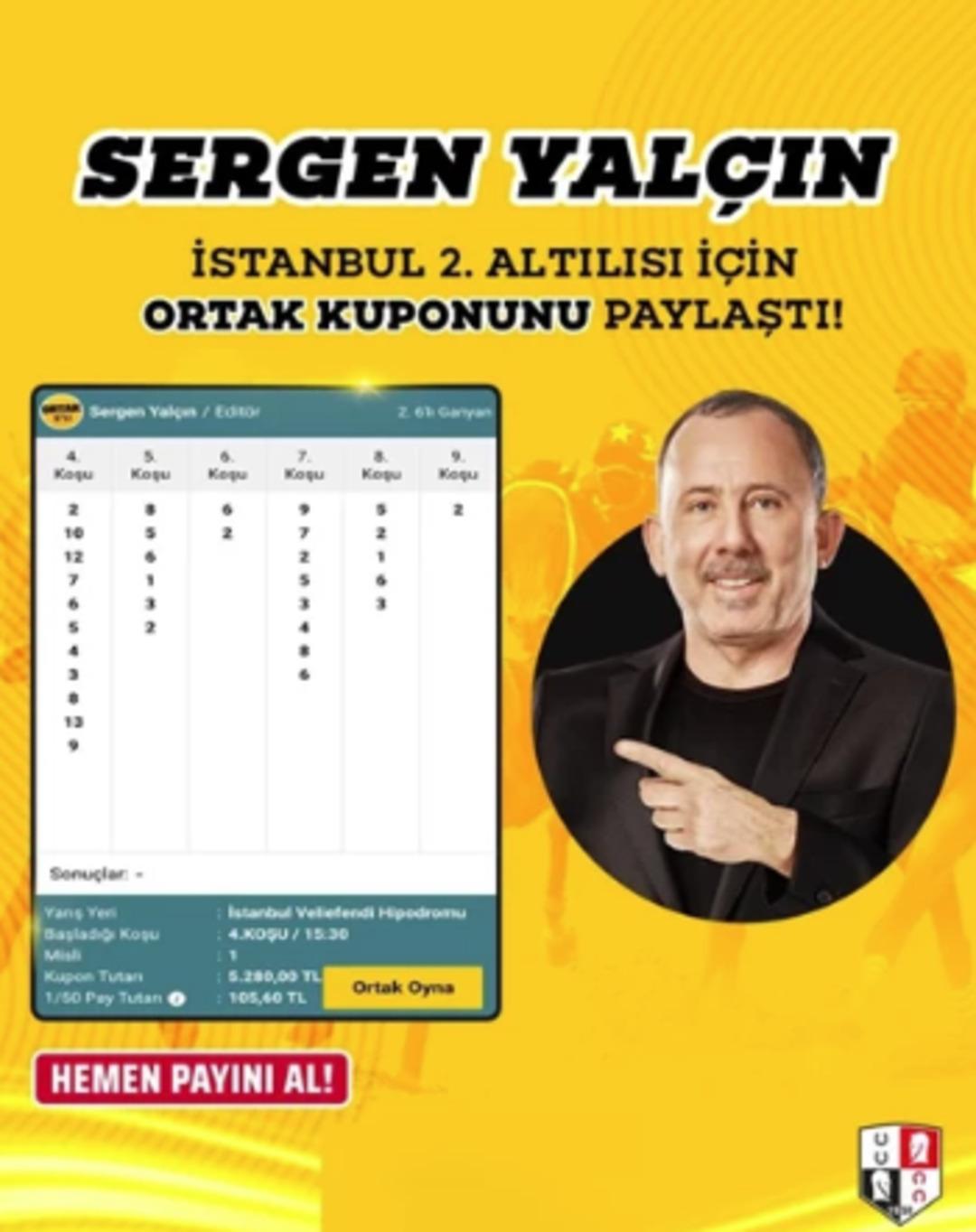 Sergen Yalçın ganyan kupon paylaştı, Beşiktaşlılar ayaklandı! Sosyal medyada büyük tepki 2