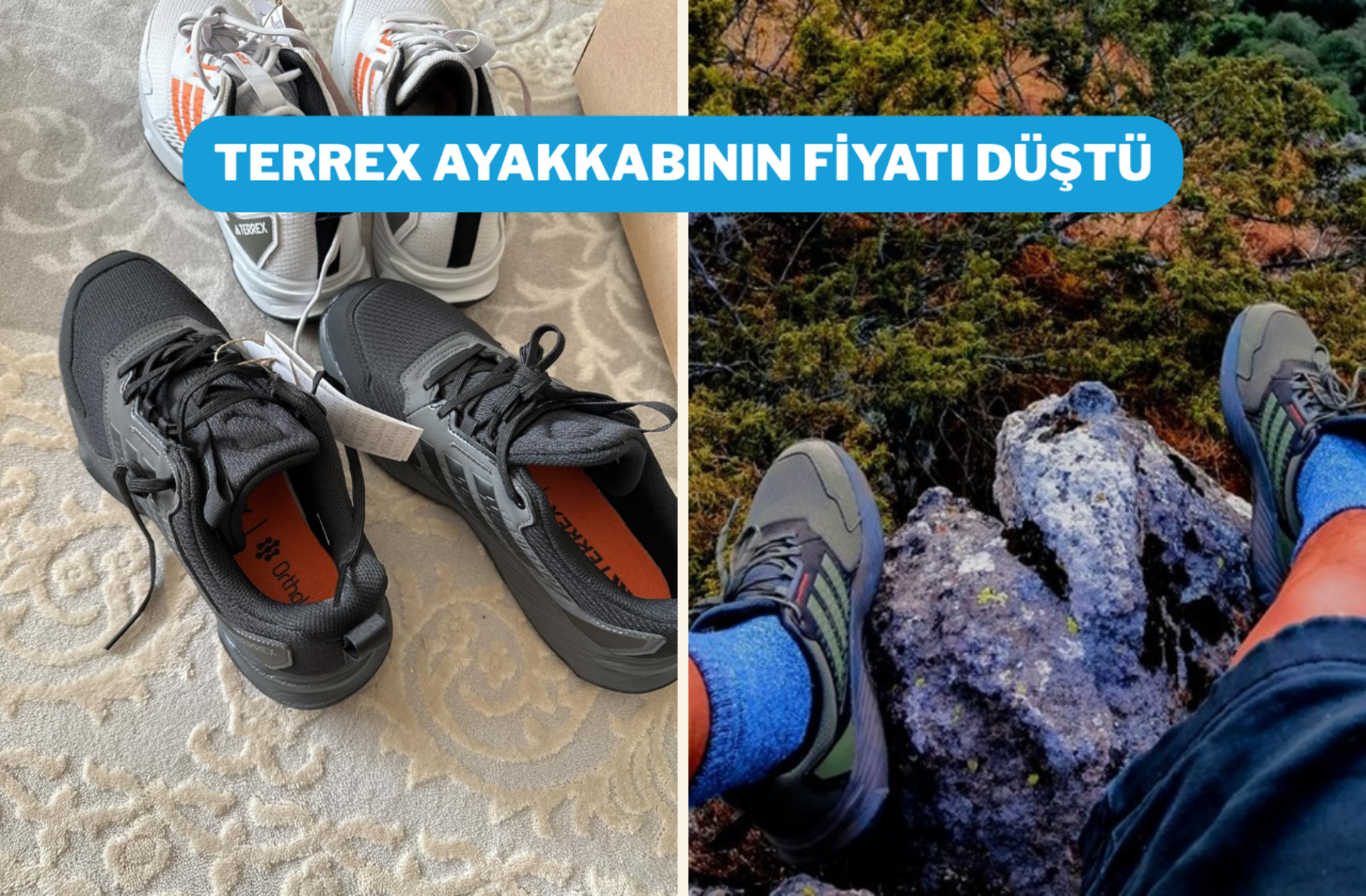 Arazide güven, şehirde rahatlık veren Adidas Terrex şimdi daha uygun!