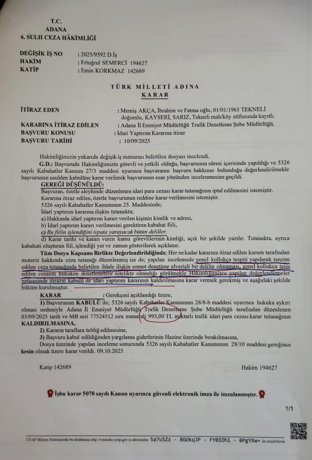 Babasına ceza yazılan avukat harekete geçti! Mahkemeden emsal karar: Artık her polis ceza yazamayacak! 4